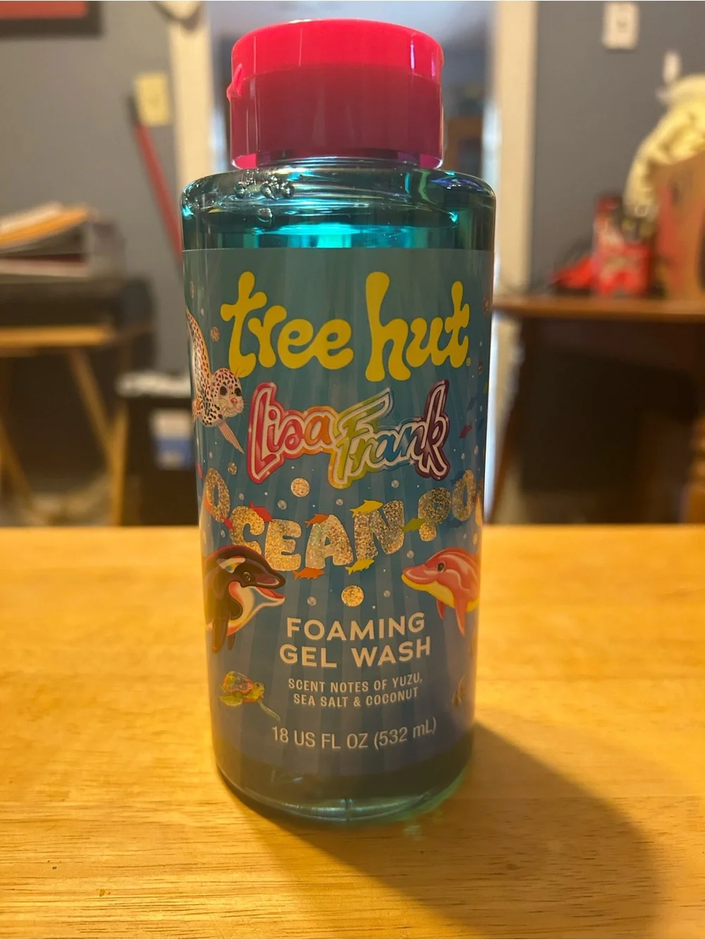 Tree Hut Lisa Frank Ocean Gold Foaming Gel Wash - Pink Cap